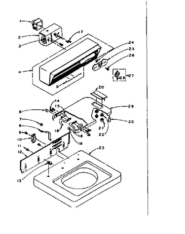 Top and console assembly