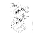 Kenmore 1105904110 top and console assembly diagram