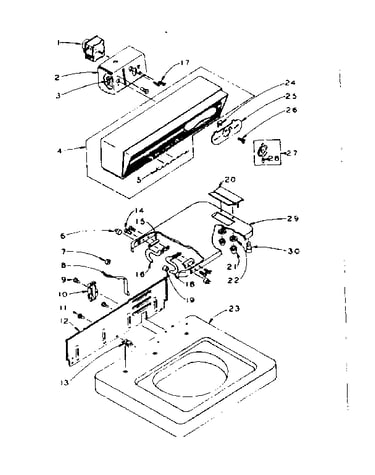 Top and console assembly