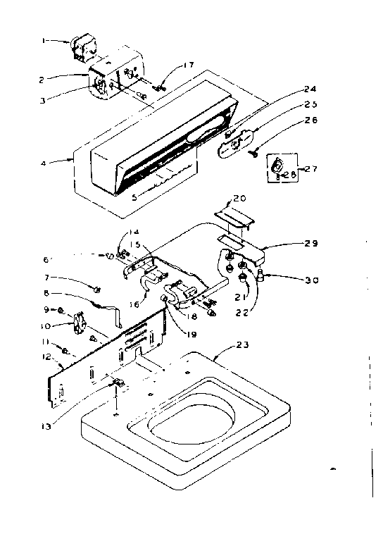 Top and console assembly