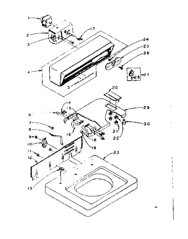Top and console assembly
