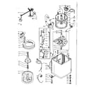 Kenmore 1105904111 machine sub-assembly diagram