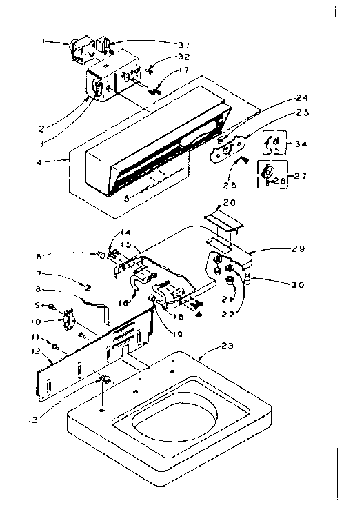 TOP AND CONSOLE ASSEMBLY