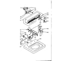 Kenmore 1105905201 top and console assembly diagram