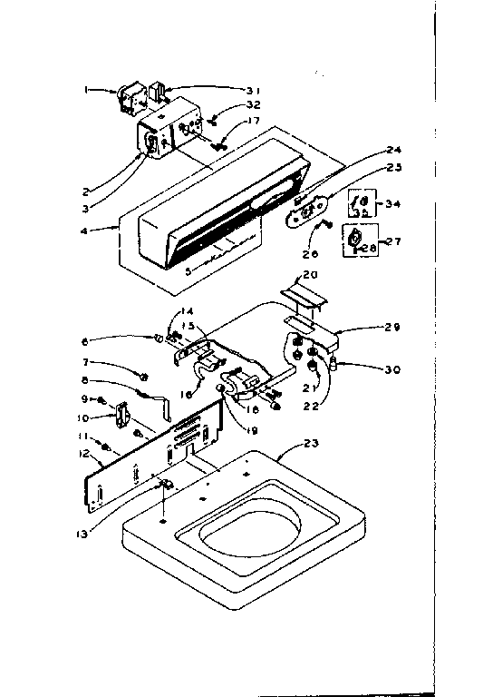 Top and console assembly