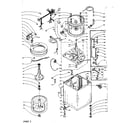 Kenmore 1105905350 machine sub-assembly diagram