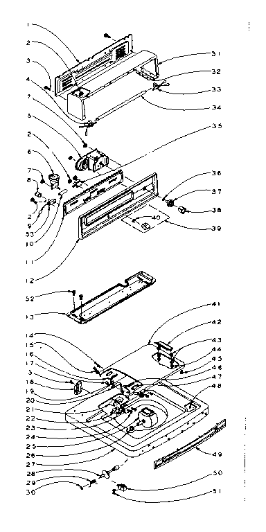Top and console assembly