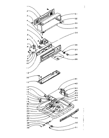 Top and console assembly