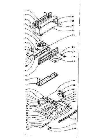Top and console assembly