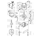 Kenmore 1105905500 machine sub-assembly diagram