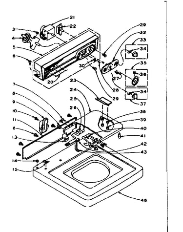Top and console assembly