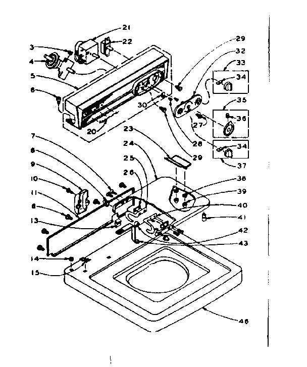 TOP AND CONSOLE ASSEMBLY