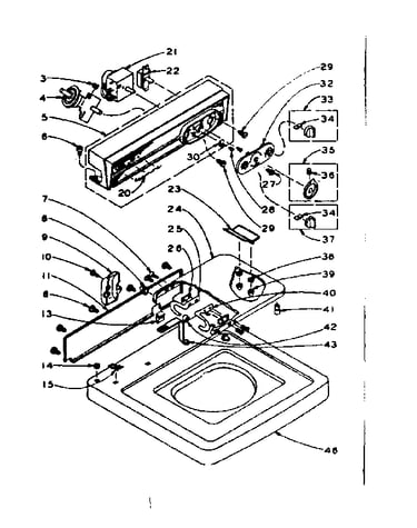Top and console assembly