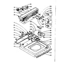 Kenmore 1105904650 top and console assembly diagram