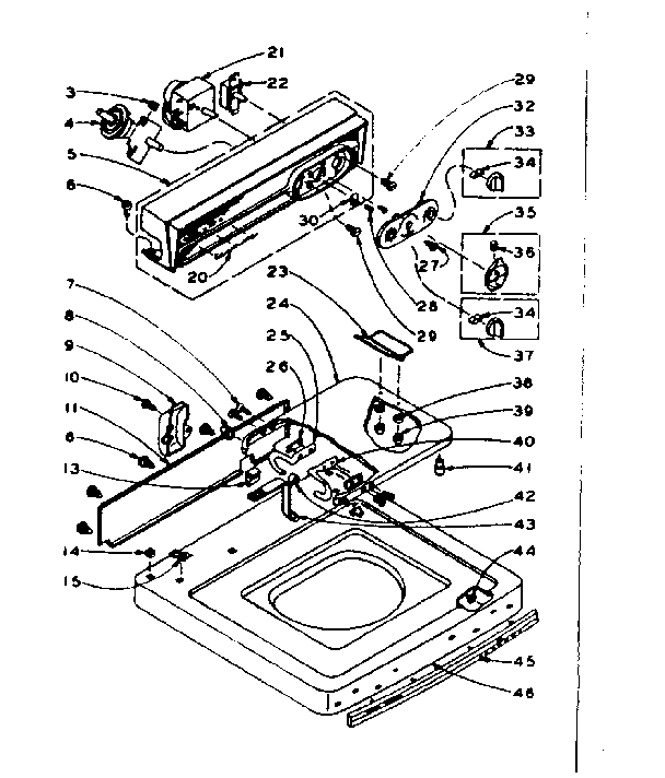 Top and console assembly