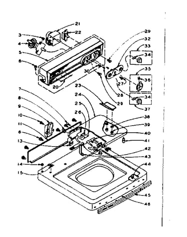 Top and console assembly