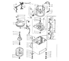 Kenmore 1105904601 machine sub-assembly diagram