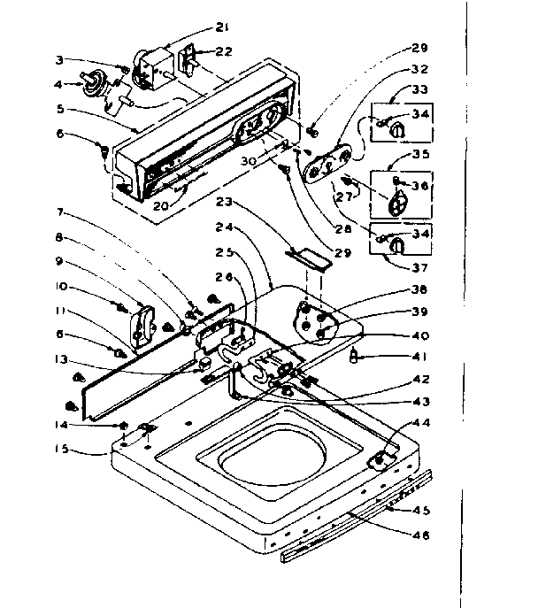 TOP AND CONSOLE ASSEMBLY