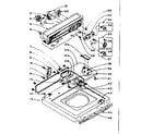 Kenmore 1105905601 top and console assembly diagram
