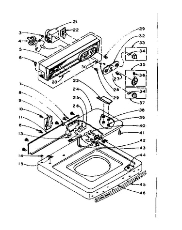 Top and console assembly
