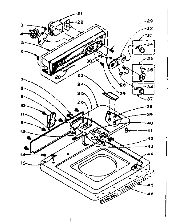 Top and console assembly