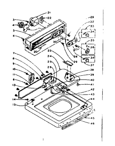 Top and console assembly