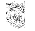Kenmore 1105904610 top and console assembly diagram