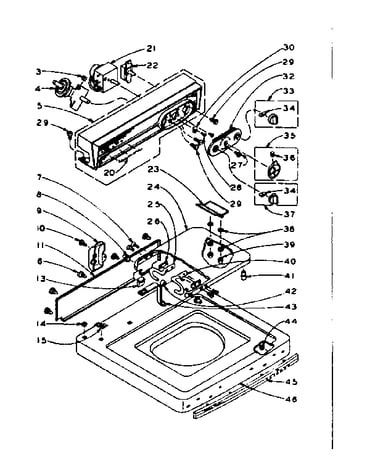 Top and console assembly