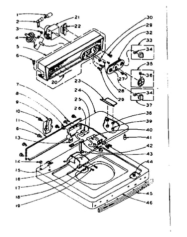 Top and console assembly