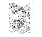 Kenmore 1105905701 top and console assembly diagram