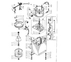 Kenmore 1105905752 machine sub-assembly diagram