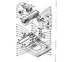Kenmore 1105904703 top and console assembly diagram