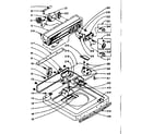 Kenmore 1105904710 top and console assembly diagram