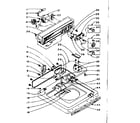 Kenmore 1105904711 top and console assembly diagram