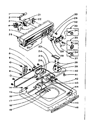 Top and console assembly