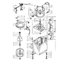 Kenmore 1105904712 machine sub-assembly diagram