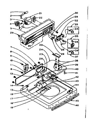 Top and console assembly