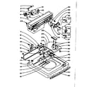 Kenmore 1105905713 top and console assembly diagram