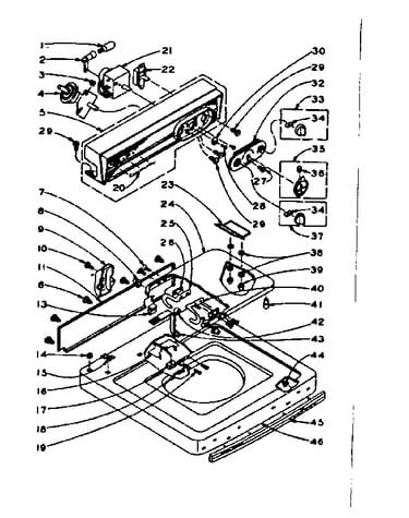 Top and console assembly