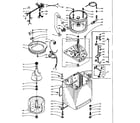 Kenmore 1105905713 machine sub-assembly diagram