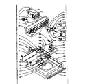 Kenmore 1105905754 top and console assembly diagram