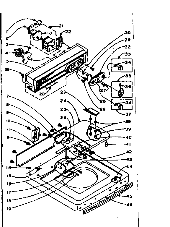 Top and console assembly