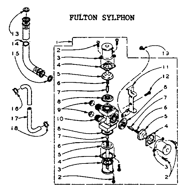 Fulton sylphon mixing valve assembly