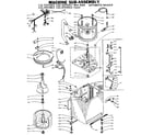 Kenmore 1105904851 machine sub-assembly diagram