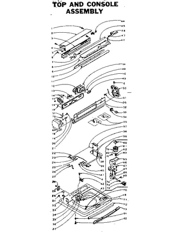 Top and console assembly