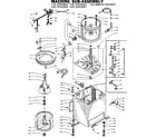 Kenmore 1105905852 machine sub-assembly diagram