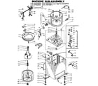 Kenmore 1105904803 machine sub-assembly diagram