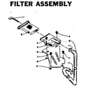Kenmore 1105905803 filter assembly diagram