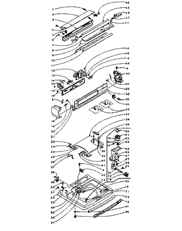 Top and console assembly