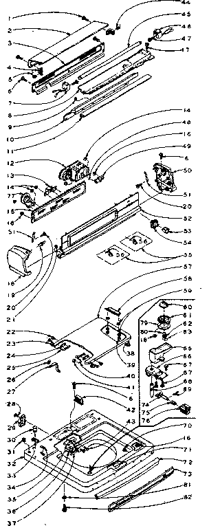 Top and console assembly